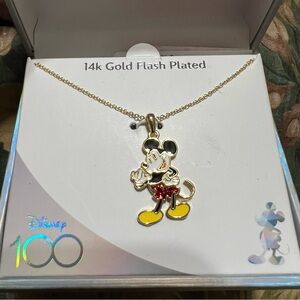 Disney Mickey Mouse Pendant 100th Anniversary Necklace